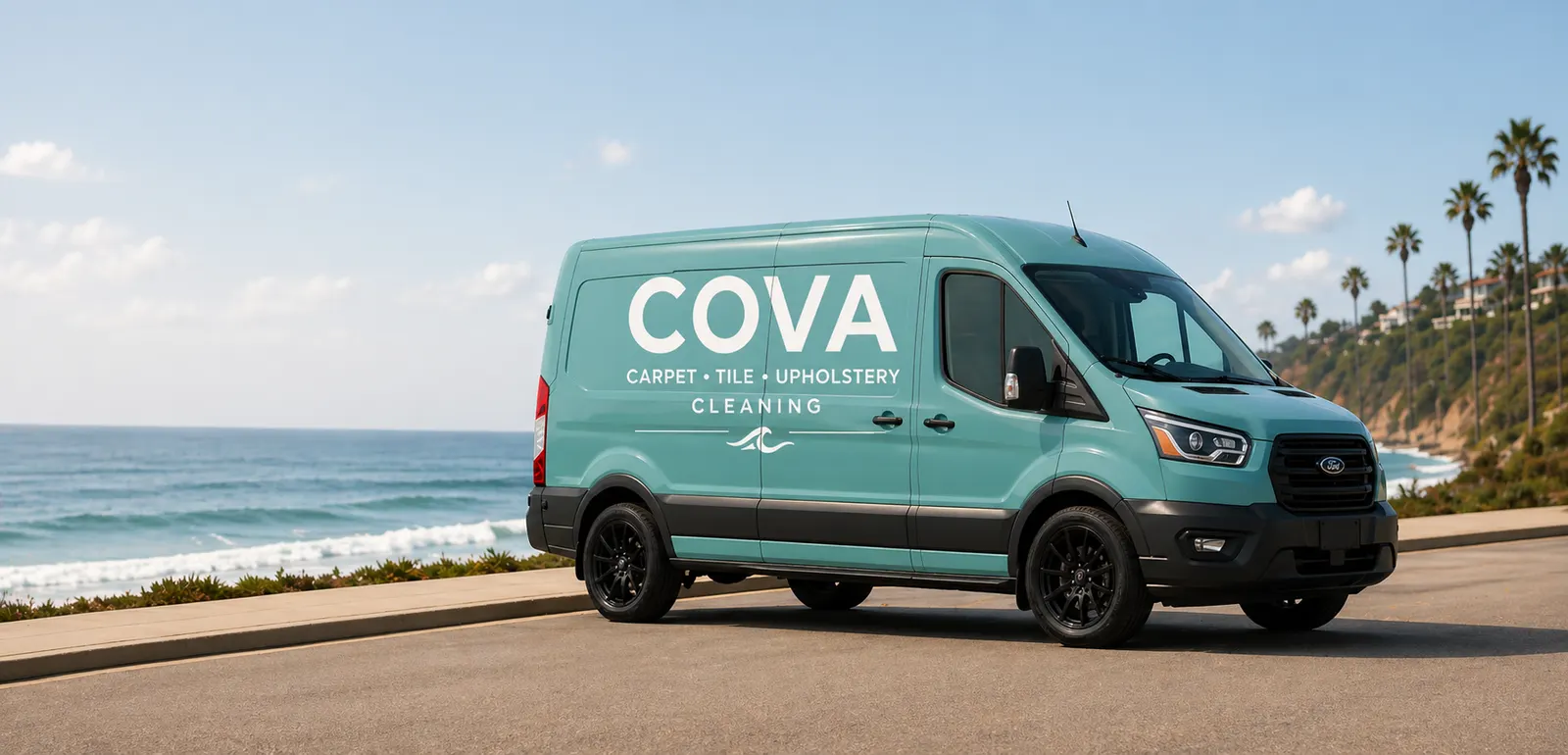 COVA carpet, tile, and upholstery cleaning in a bright coastal San Diego home